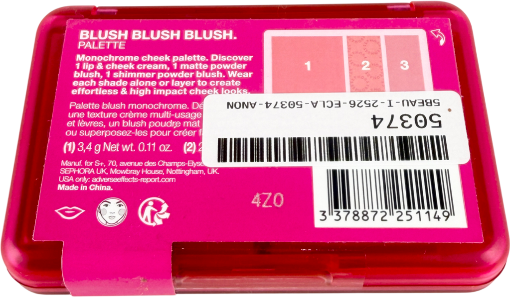 Sephora Blush Blush Blush Trio Palette Candy Lover One size