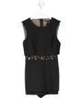 BCBGMAXAZRIA Black Larsen Romper UK XXS-XS