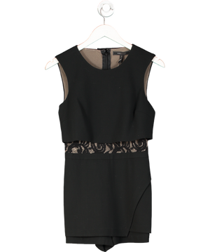 BCBGMAXAZRIA Black Larsen Romper UK XXS-XS
