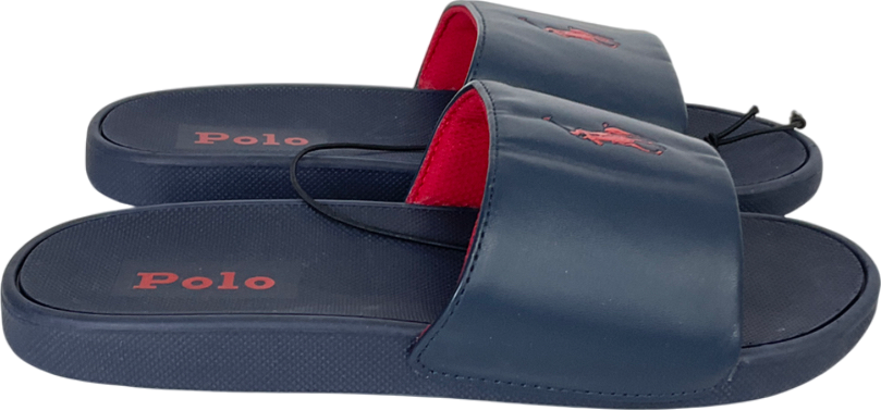 Polo Ralph Lauren Blue Signature Pony Slidder UK 4.5 EU 37.5 👠