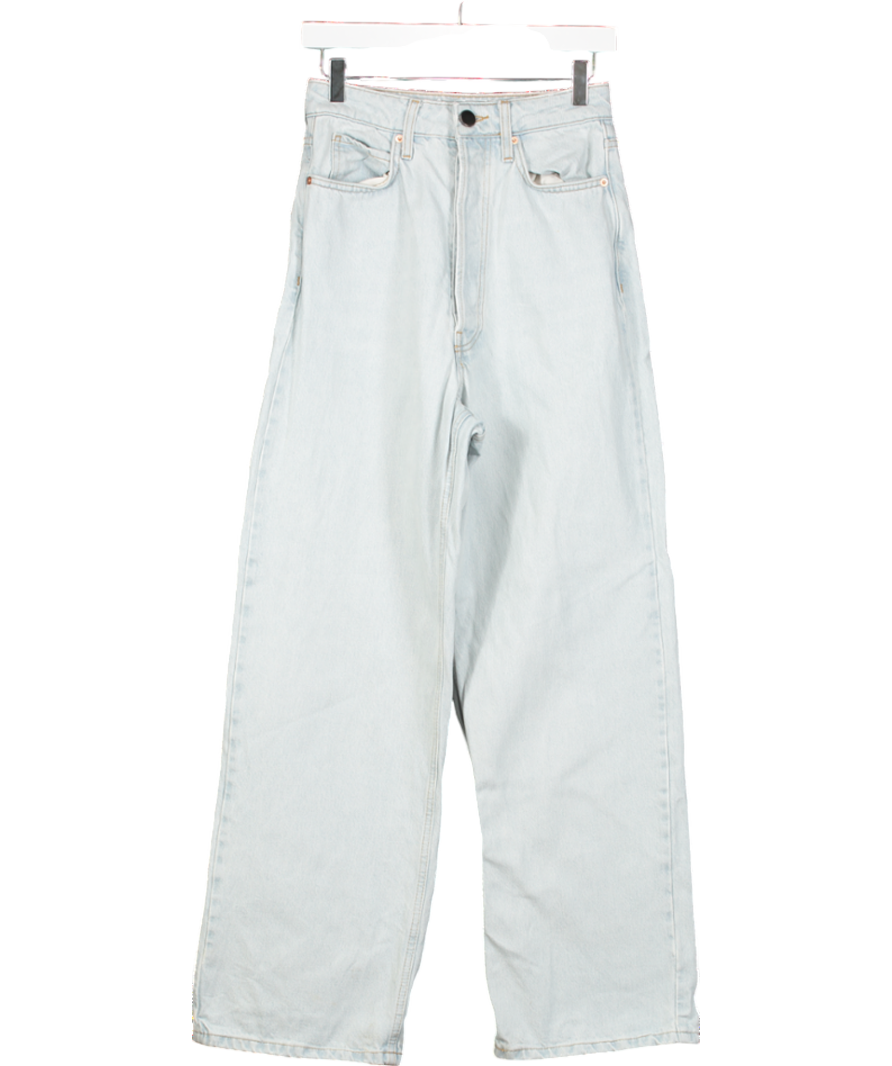 Raey Blue Wide Leg Jeans UK XXS