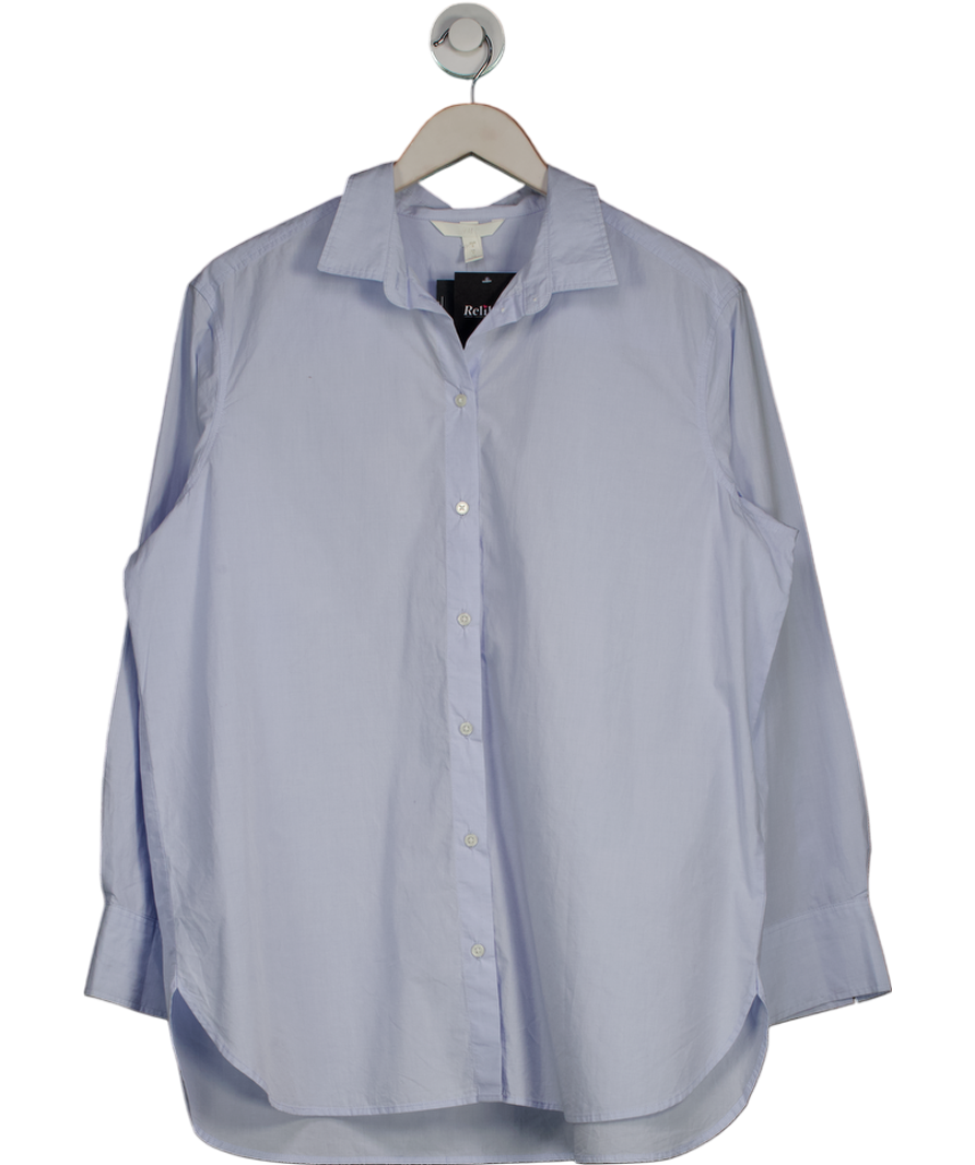 H&M Light Blue Cotton Poplin Oversied Shirt UK S
