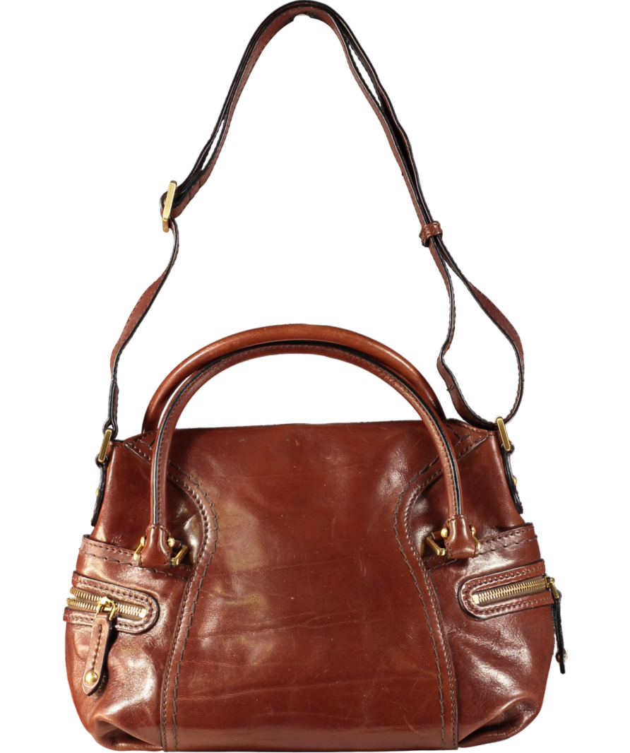 The Bridge Brown Leather Crossbody Bag