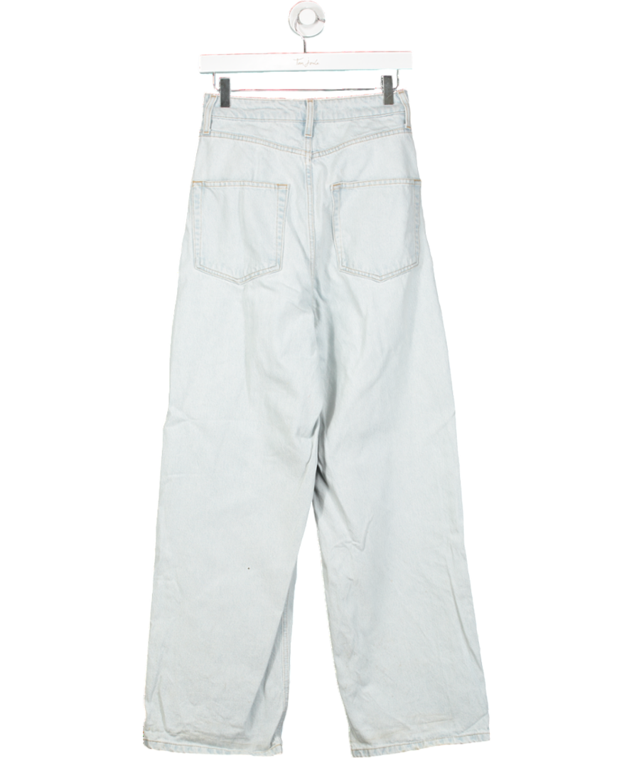 Raey Blue Wide Leg Jeans UK XXS