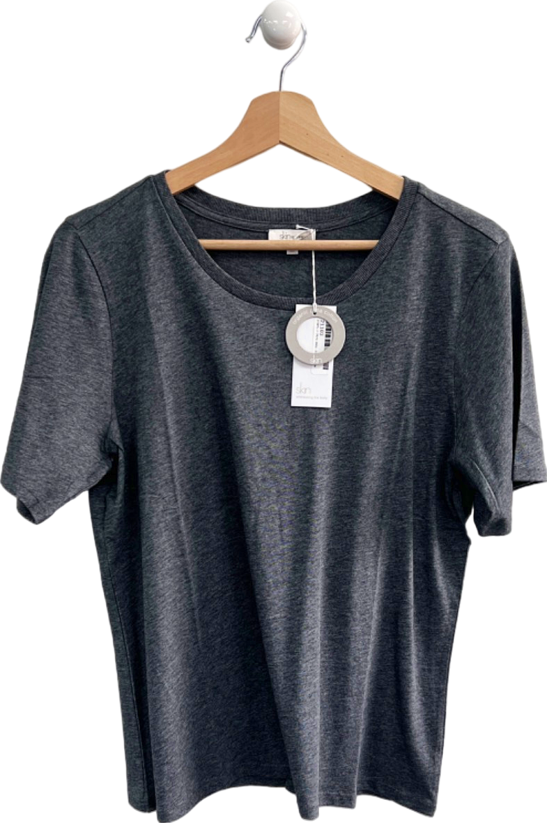 SKIN Organic premium Pima Cotton Charcoal  T-Shirt Size 2 Medium