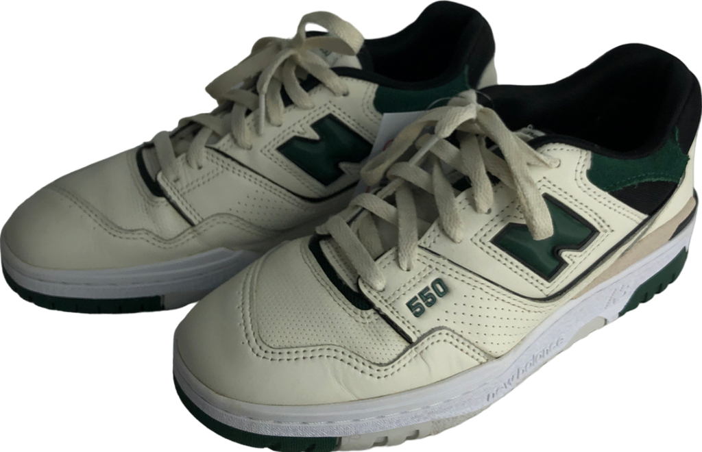 New Balance 550 Shoes Beige Nightwatch Green Black UK 7 EU 41 👞