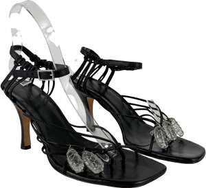Christopher Esber Black Valletta Sandals In Calf Leather UK 6 EU 39