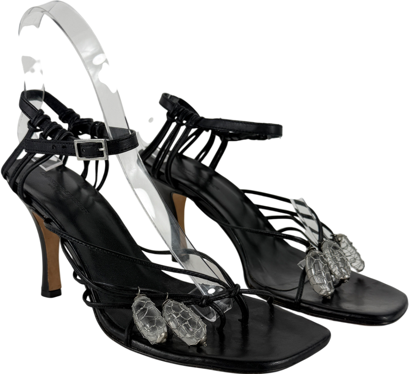 Christopher Esber Black Valletta Sandals In Calf Leather UK 6 EU 39 👠