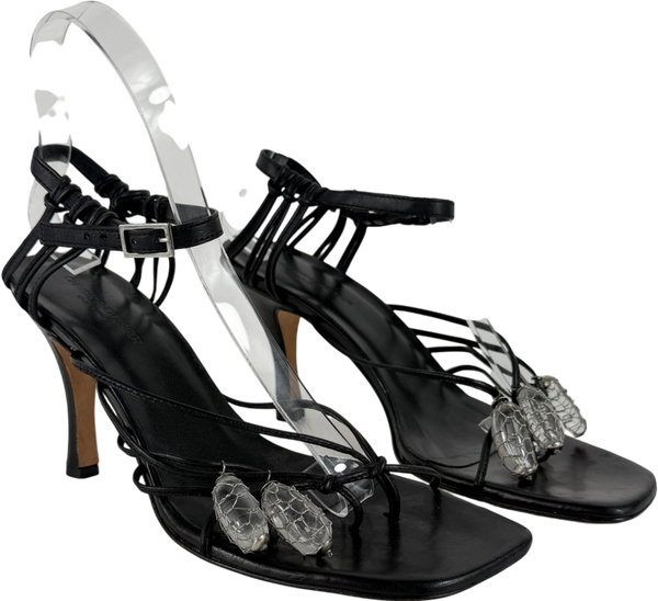 Christopher Esber Black Valletta Sandals In Calf Leather UK 6 EU 39