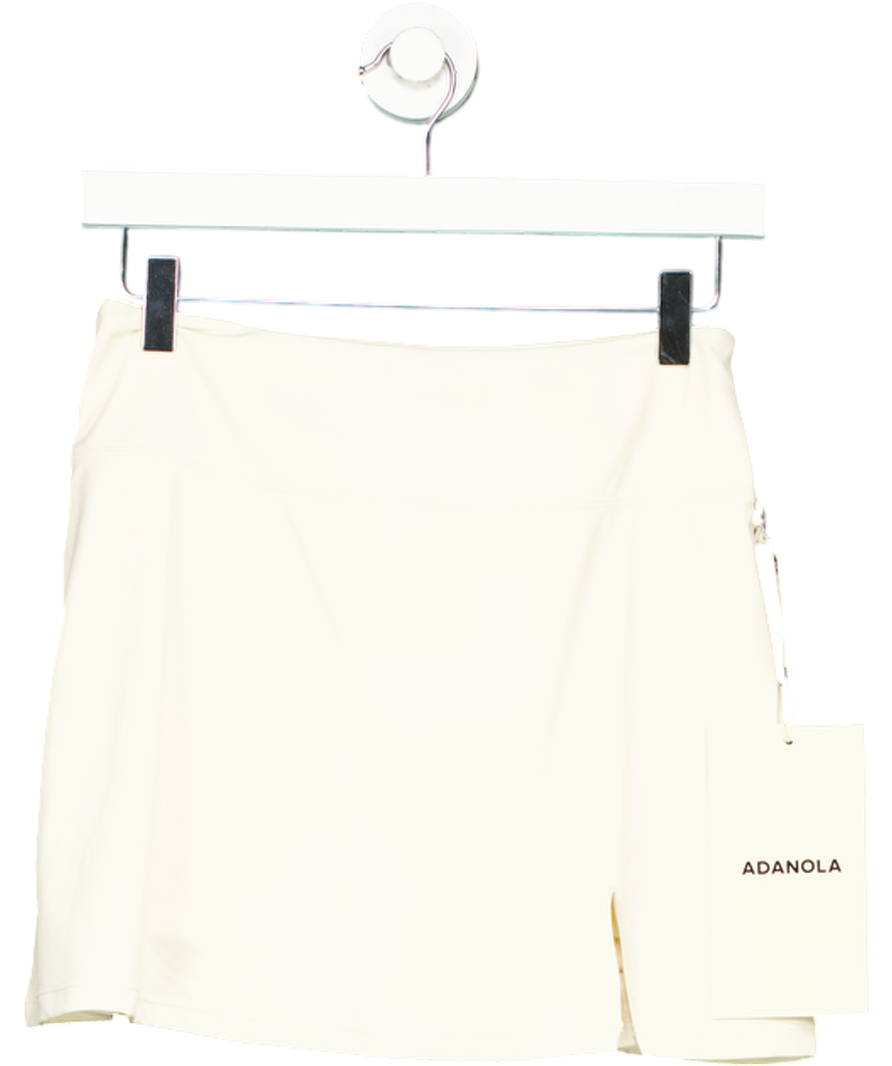 Adanola Cream A-line Mini Skirt UK S