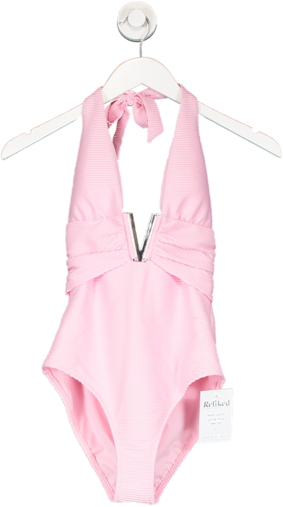 Heidi Klein Sicily V-bar One Piece In Pink UK XS