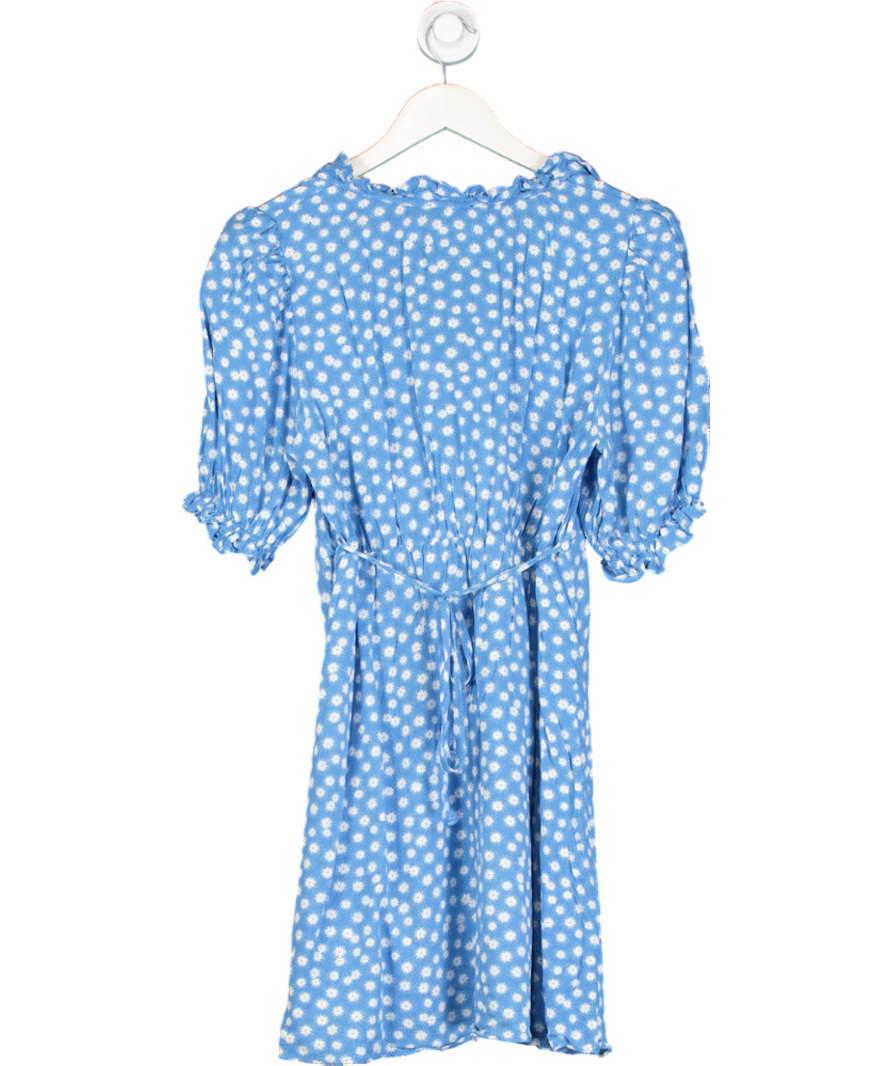 Nobody's Child Blue Ditsy Print Dress UK 14