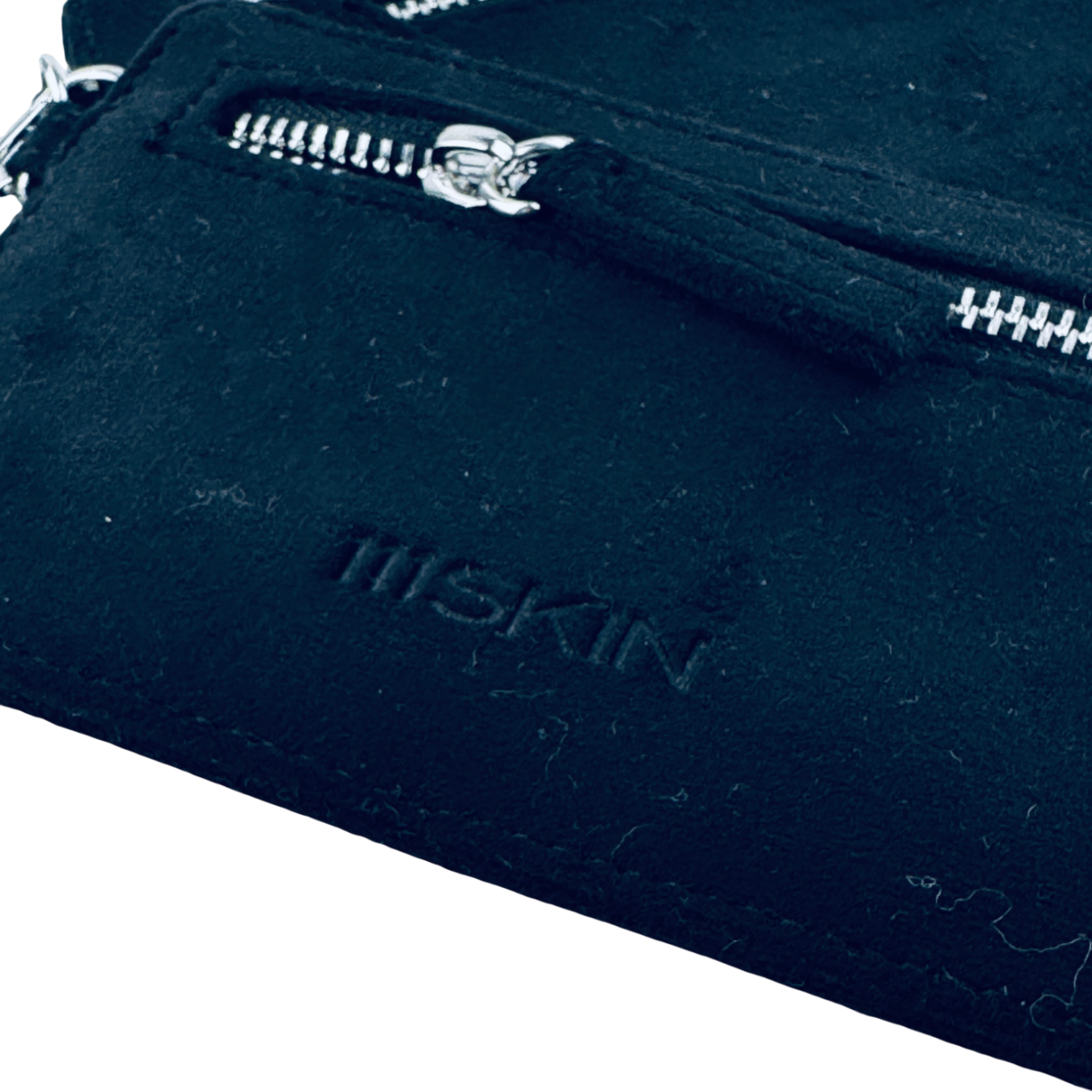 111skin Black Suedette Passport Holder Wristlet One Size