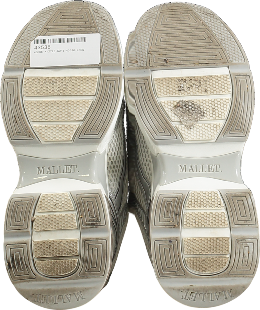 Mallet Metallic Silver Jupiter Sneakers UK 5 EU 38 👠