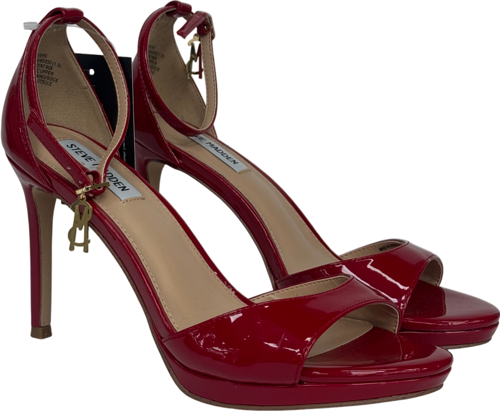 STEVE MADDEN Evers Red Patent Heels UK 6 EU 39 👠