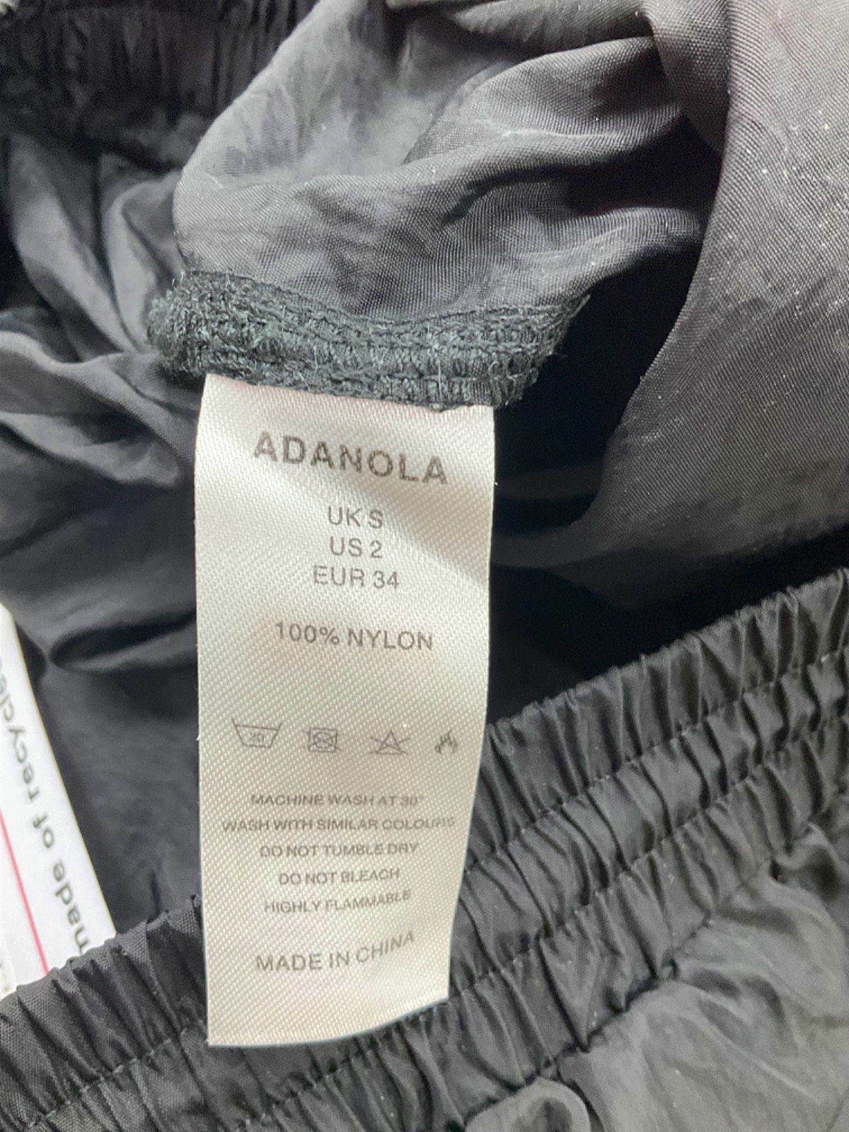 Adanola Black Nylon Joggers UK S