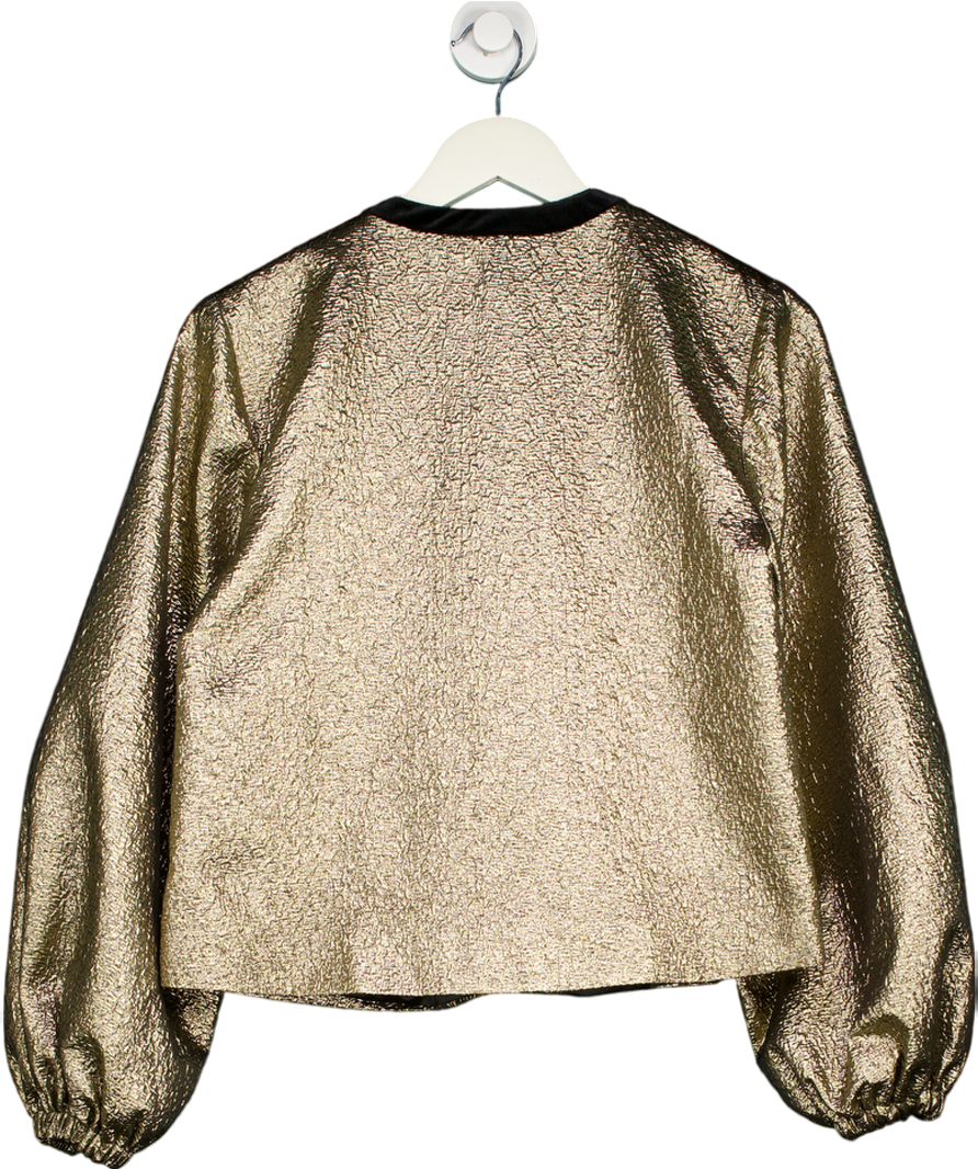 Boden Metallic Jacquard Bow Detail Jacket UK 10