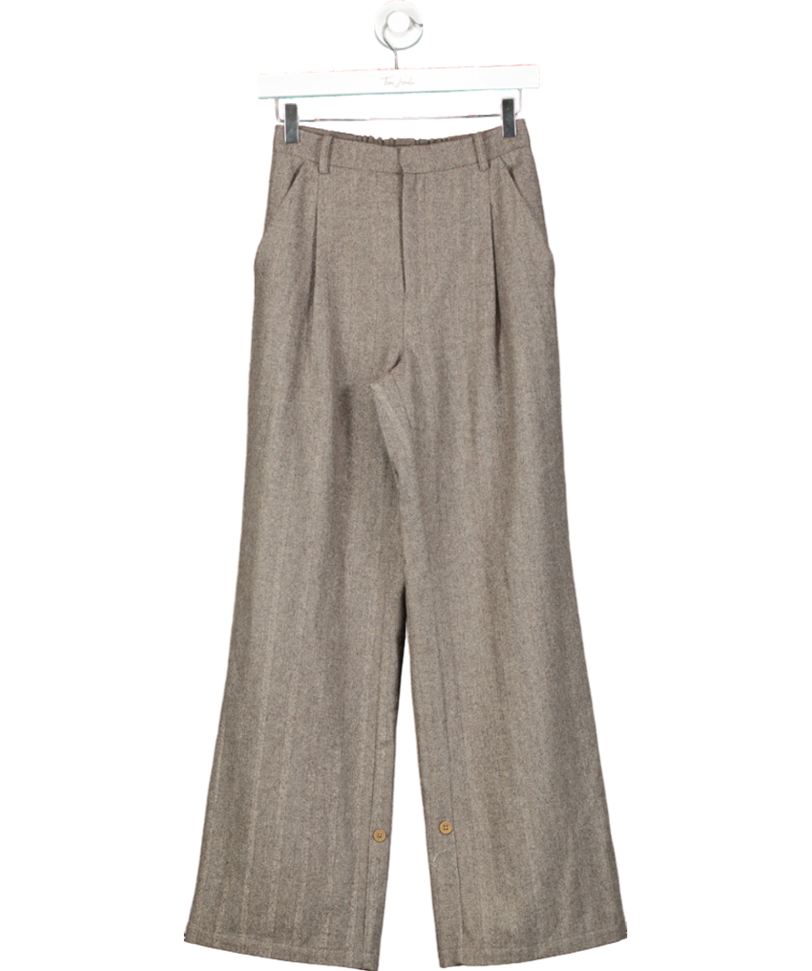 petite studio Brown Reign Wool Pants - Brownstone UK XS