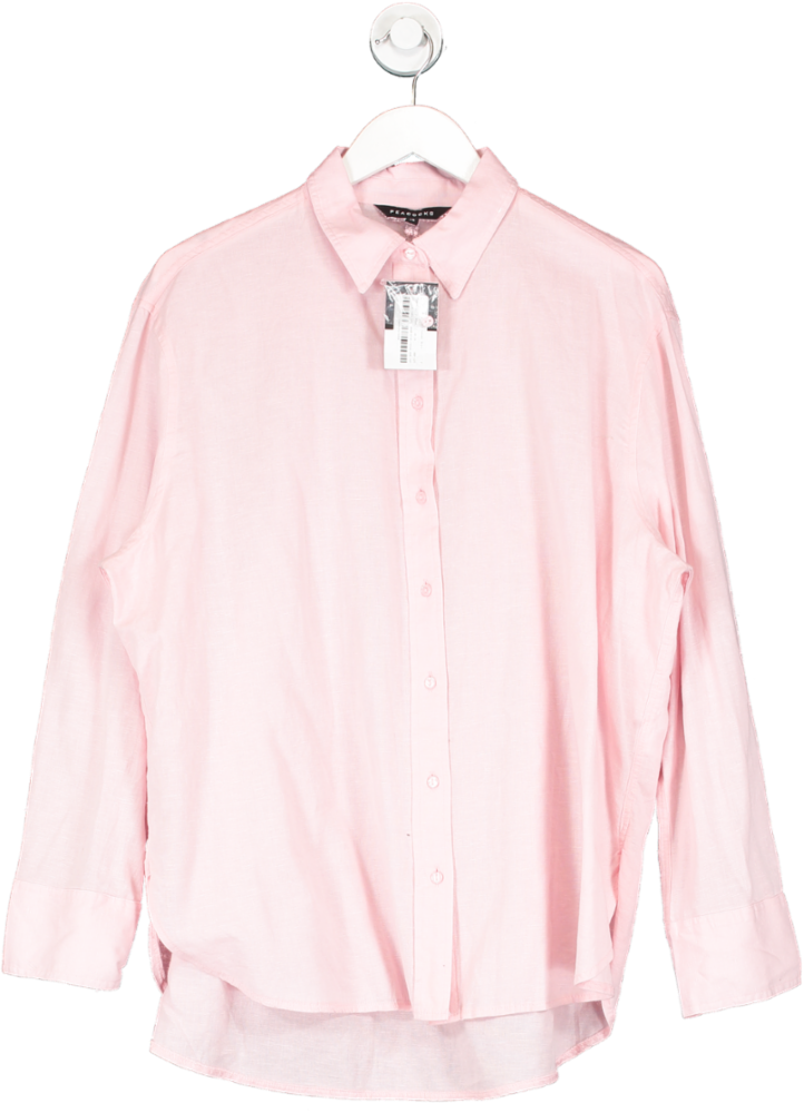 Peacocks Pink Plain Casual Shirt UK 14