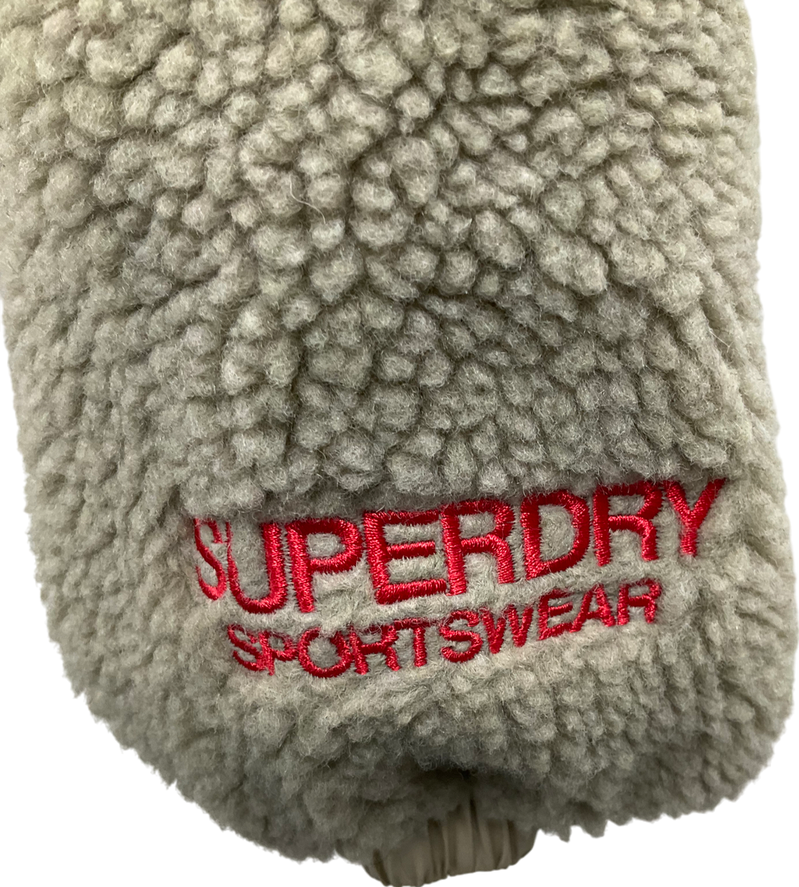 Superdry Green Fleece Hooded Jacket UK 12