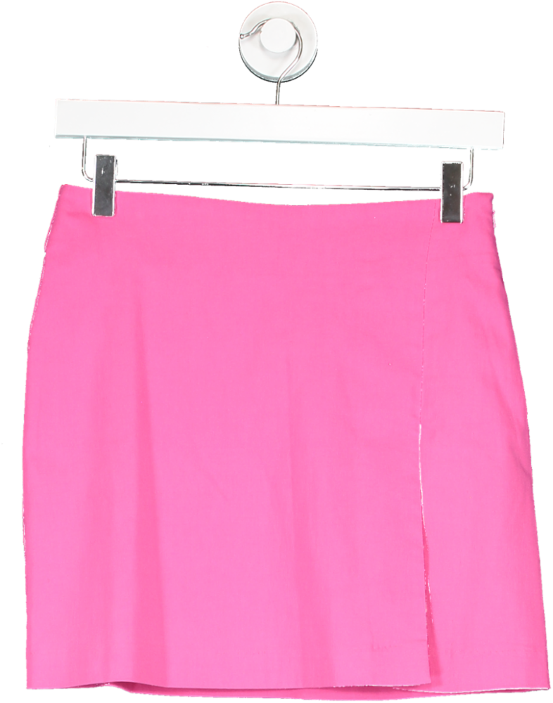 ASOS Pink Clean Split Hem Mini Skirt UK 8