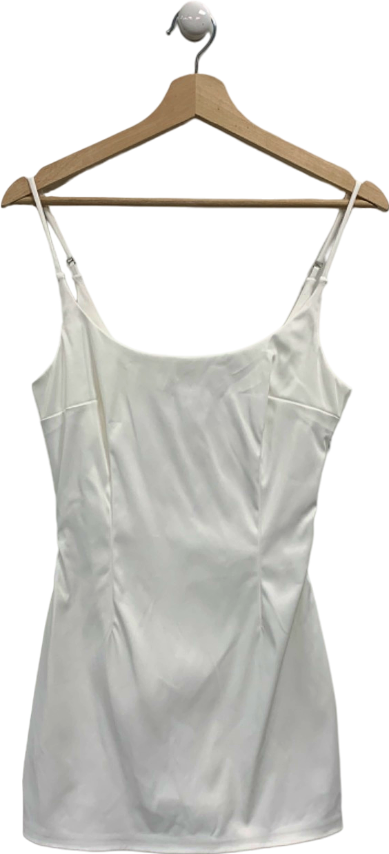Cult Naked White Sleeveless Fitted Dress UK M