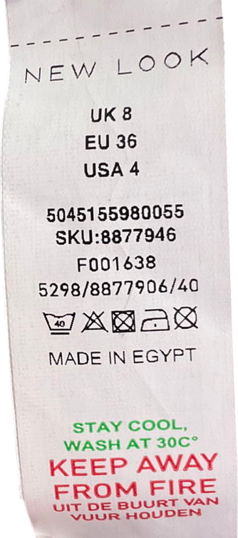 New Look Blue Denim Split Hem Maxi Skirt UK 8