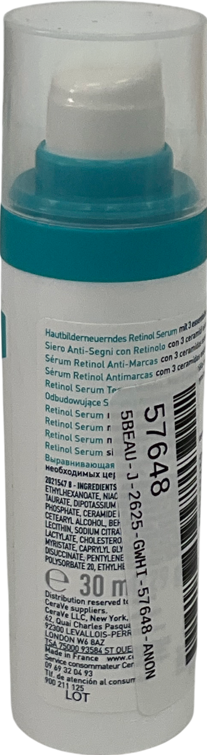 Cerave Resurfacing Retinol Serum With Ceramides And Niacinamide For Blemish-prone Skin 30ml