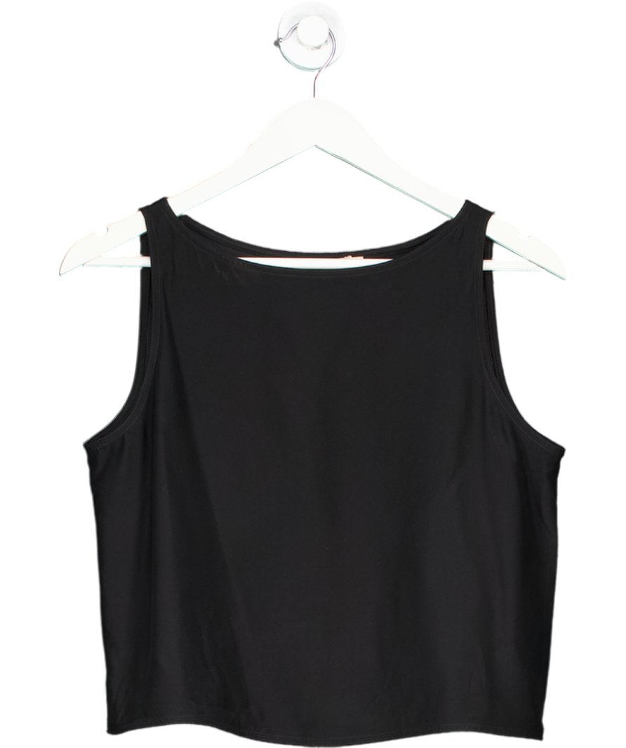 Tory Burch Black Silk Sleeveless Top UK XS/S