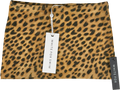 White Fox Brown Daylight Safari Mini Skirt UK XS