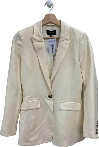 Karen Millen Cream Linen Blazer UK 6