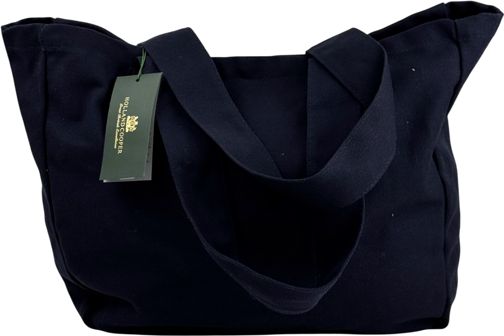 HOLLAND COOPER Essential Tote Bag Navy Blue / Ecru