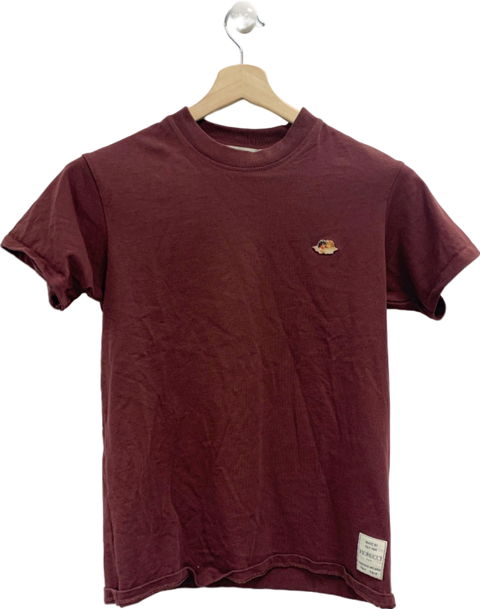 Fiorucci Burgundy Milano T-Shirt UK S