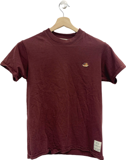 Fiorucci Burgundy Milano T-Shirt UK S