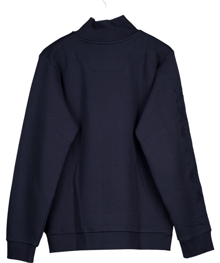 nautica Blue Leon Quarter Zip Top UK L