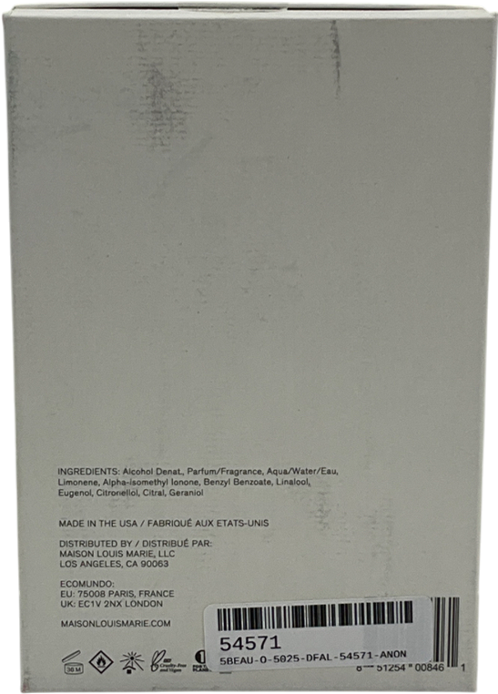 maison louis marie No.12 Bousval Eau De Parfum 50ml