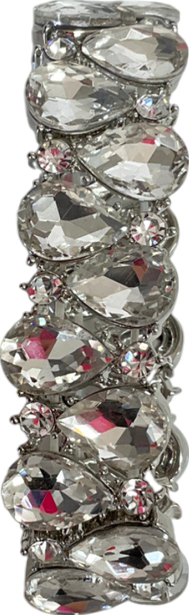 Metallic Elegant Crystal Bangle One Size