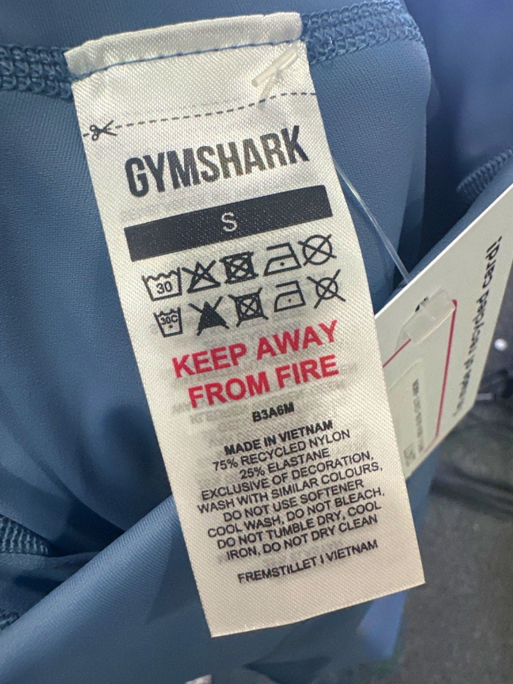 Gymshark Blue Training Leggings UK S