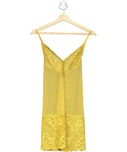 Wacoal Yellow Natsuki Lace Chemise In Antique Gold UK S