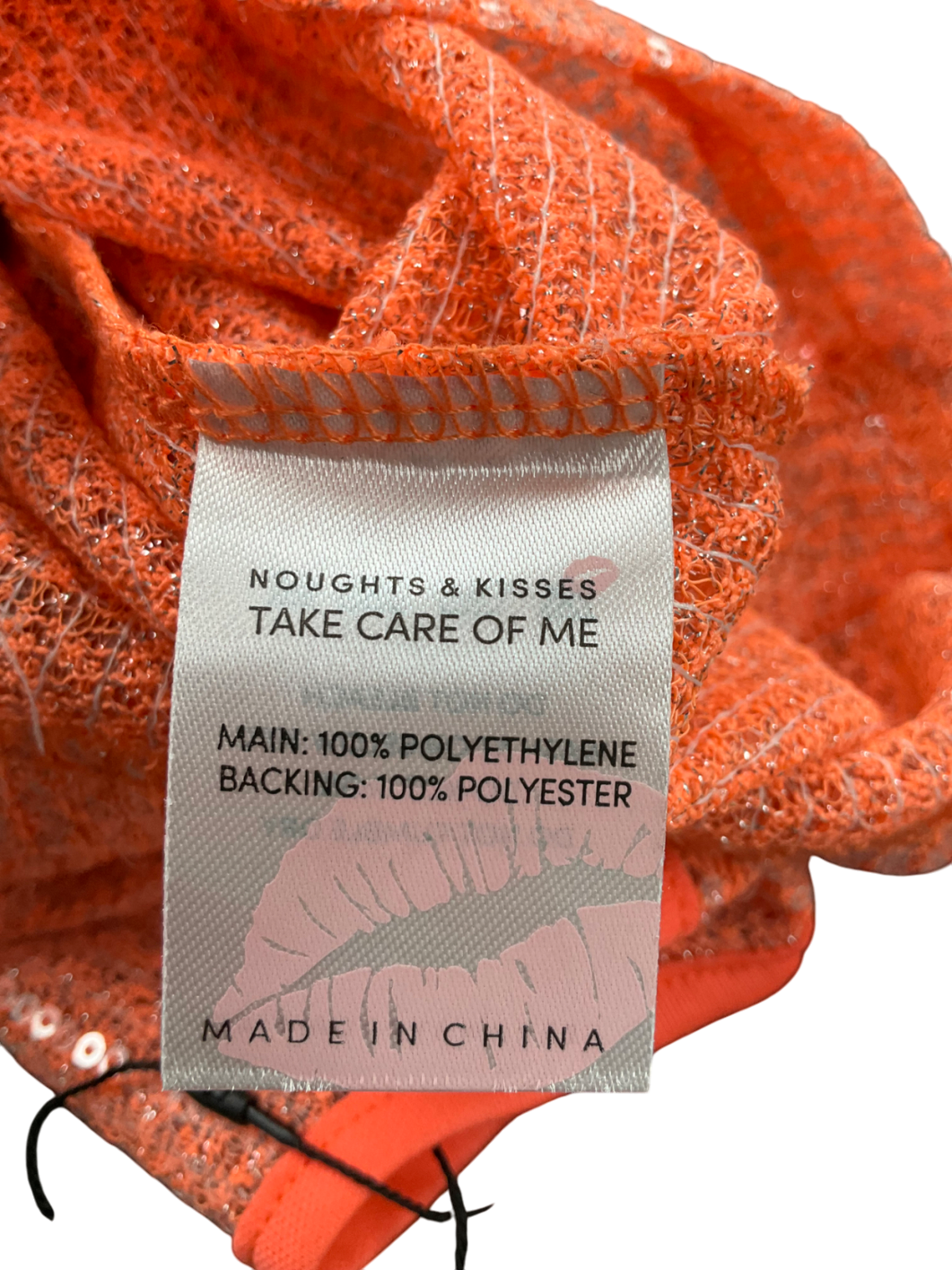 Noughts & Kisses Orange Cinzia Sheer Maxi Dress UK S