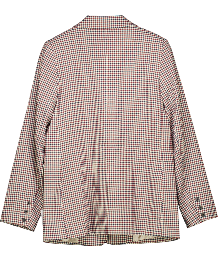 Nobody's Child Beige Heritage Check Blazer UK 8
