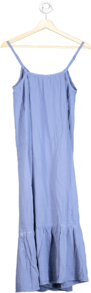 Rails Periwinkle Blue Jennica 100% cotton Double Gauze Strappy Dress UK XS