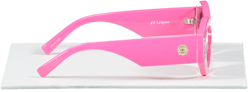 Le Specs Luxe Pink The Ginchiest Sunglasses  in case