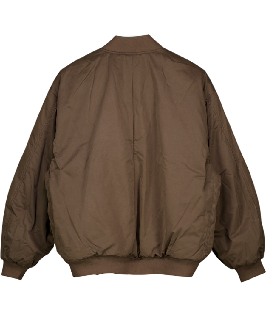 T/ALA Black / Brown Reversible Bomber Oversized Woven Jacket UK S