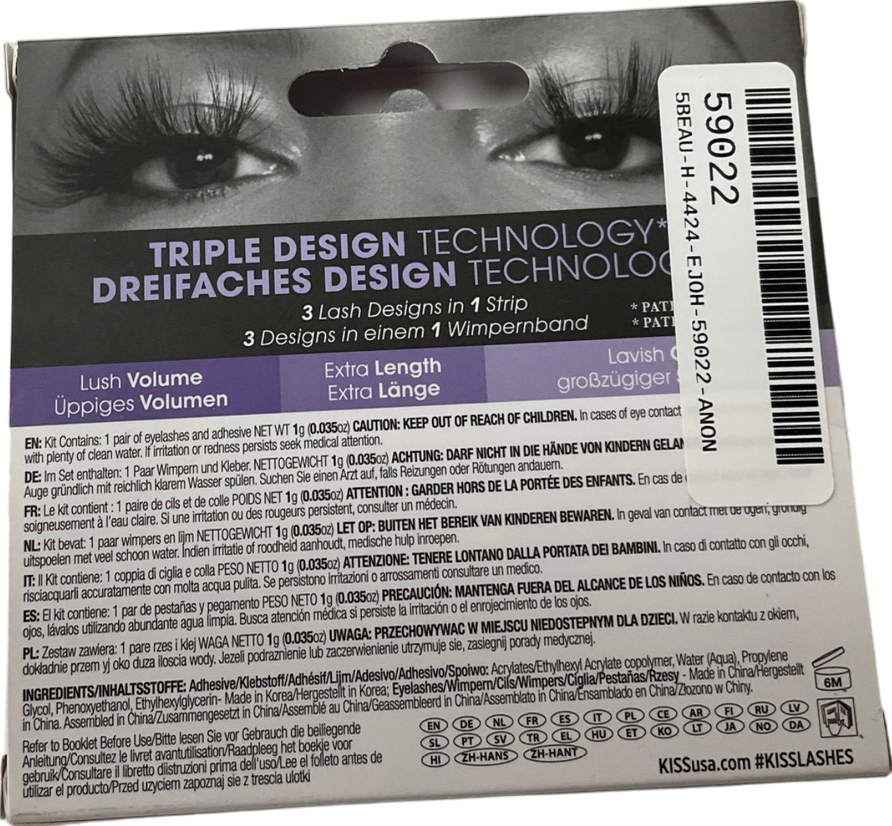 kiss Triple Push Up Lashes Chemise One size