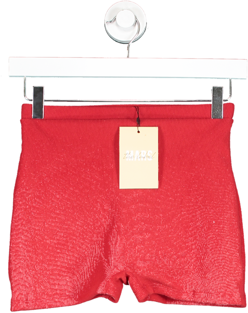 Mars the Label Red The Essentials Cycling Shorts UK 8