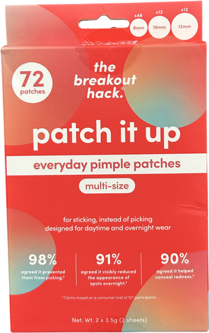 The breakout hack Patch It Up - Multi-size Pimple Patches 2x3.5g(2 sheets)