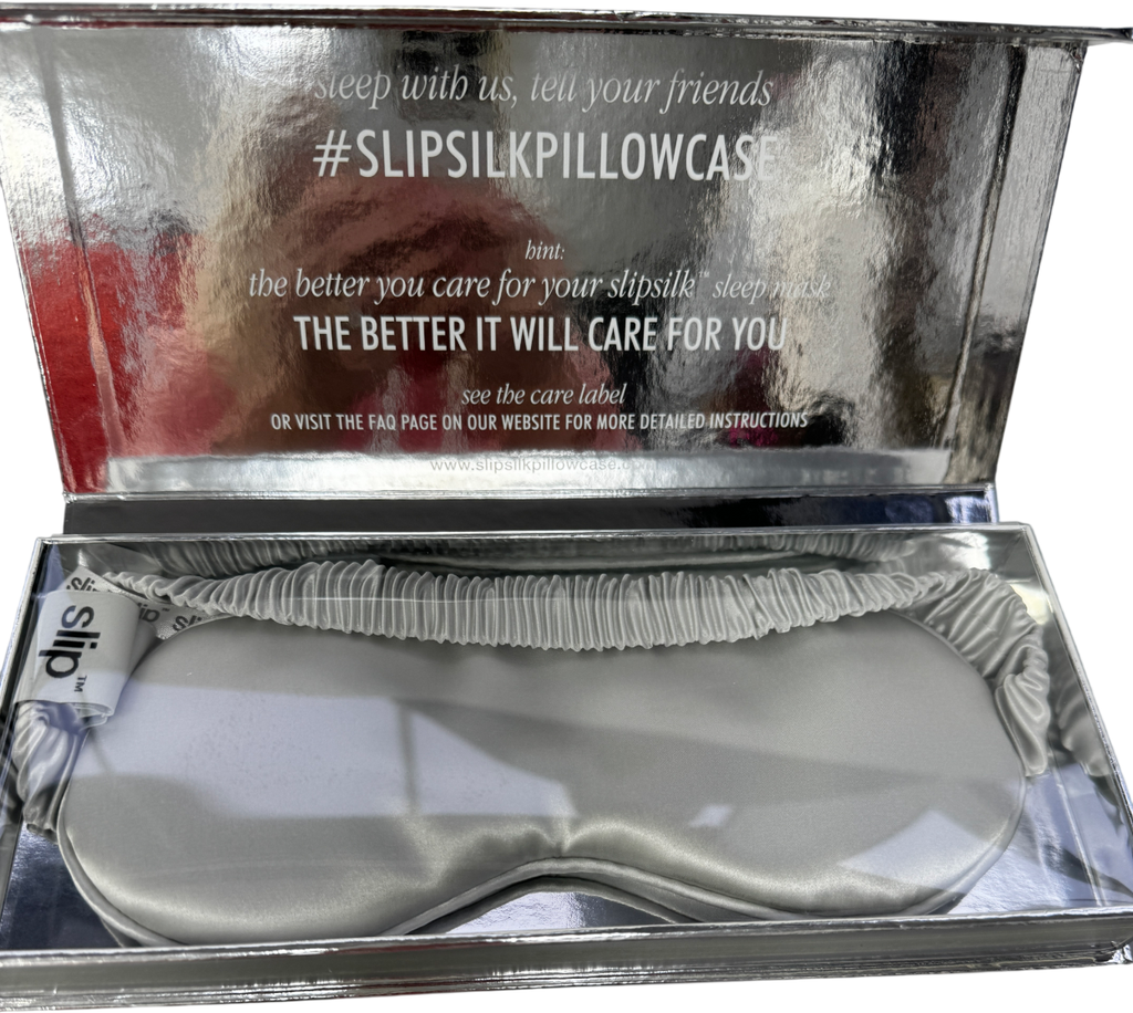 SLIP Light Grey Contour Sleep Mask Grey