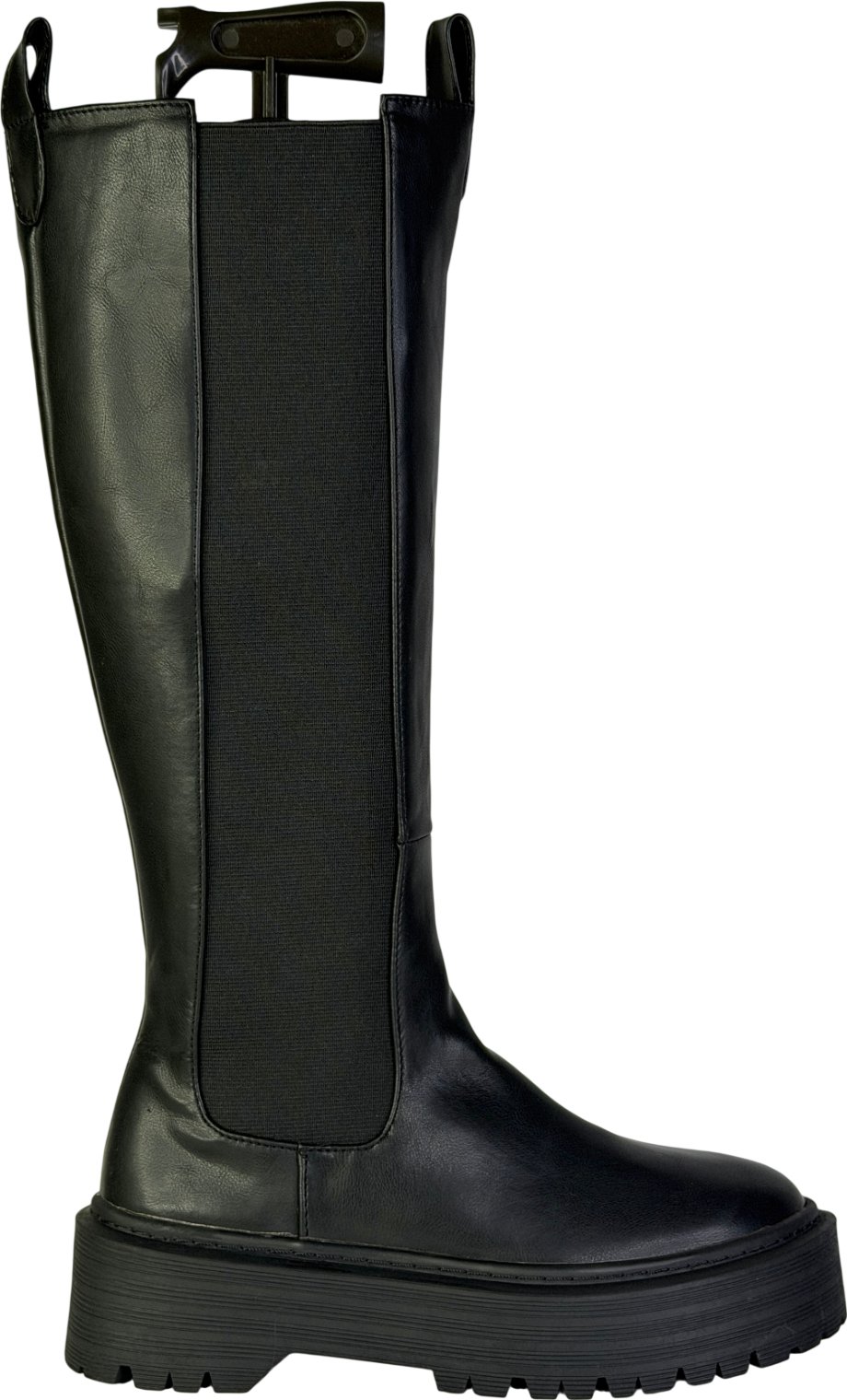 Public Desire Black Knee High Chunky Sole Boots UK 4 EU 37 👠