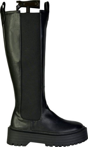 Public Desire Black Knee High Chunky Sole Boots UK 4 EU 37